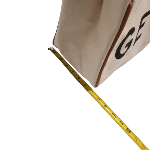 Santa Barbara Cream Black Tote Bag with Getaway Bold Design - Picture 8 of 9